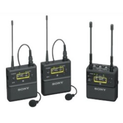 SONY UWP-D27 Wireless Bodypack Lavalier Microphone System w/ 2xBody Pack Transmitter & 1x two-channel portable receiver