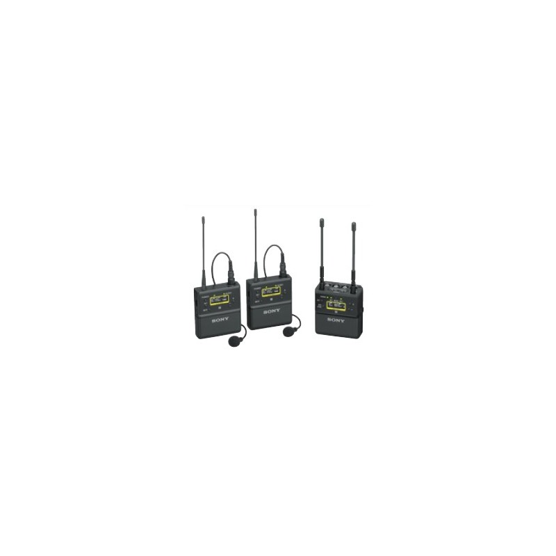 SONY UWP-D27 Wireless Bodypack Lavalier Microphone System w/ 2xBody Pack Transmitter & 1x two-channel portable receiver