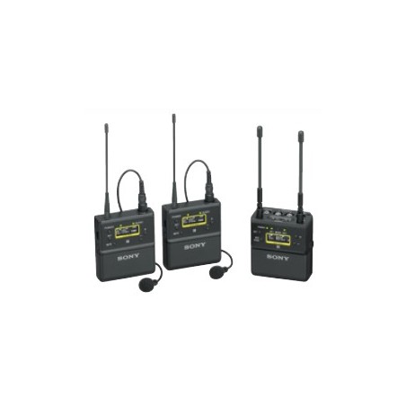 SONY UWP-D27 Wireless Bodypack Lavalier Microphone System w/ 2xBody Pack Transmitter & 1x two-channel portable receiver