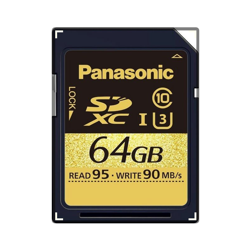 Panasonic RP-SDUD64GAK 64GB Gold Series SDXC Memory Card