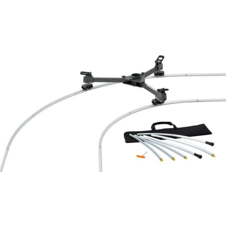 Libec CR-90 versatile 45° or 90° curved rail