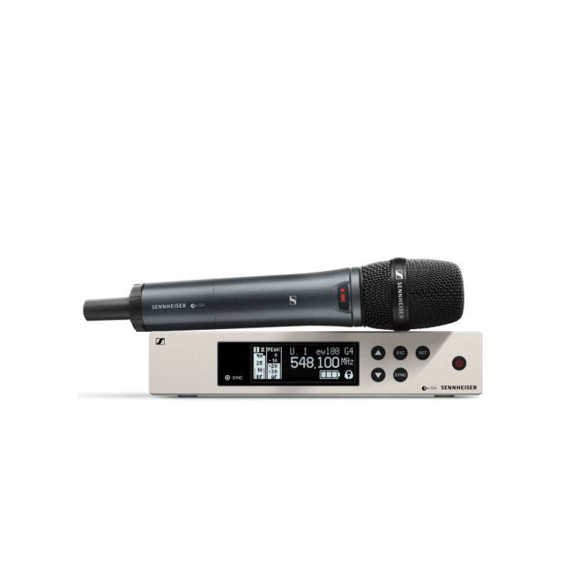 Sennheiser EW100G4-835S W/SKM100 Handheld Mic, EM100 Rackmount diversity Receiver